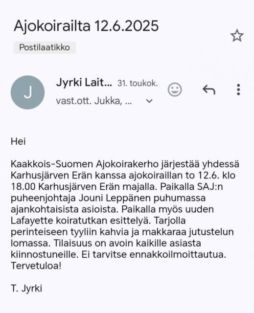 Ajokoirailta